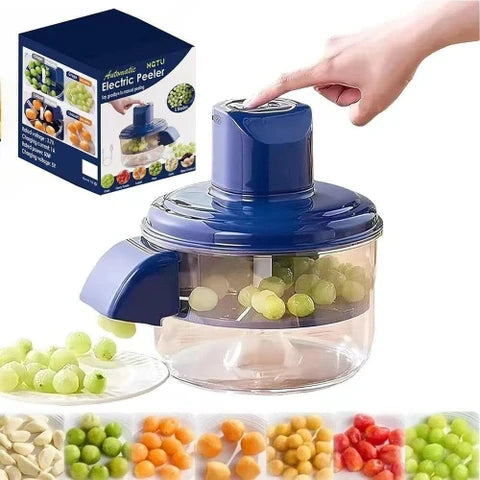Peel and chop fruits and vegetables