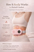 Cordless Heating Pad Belt — Cramp & Back Pain Relief