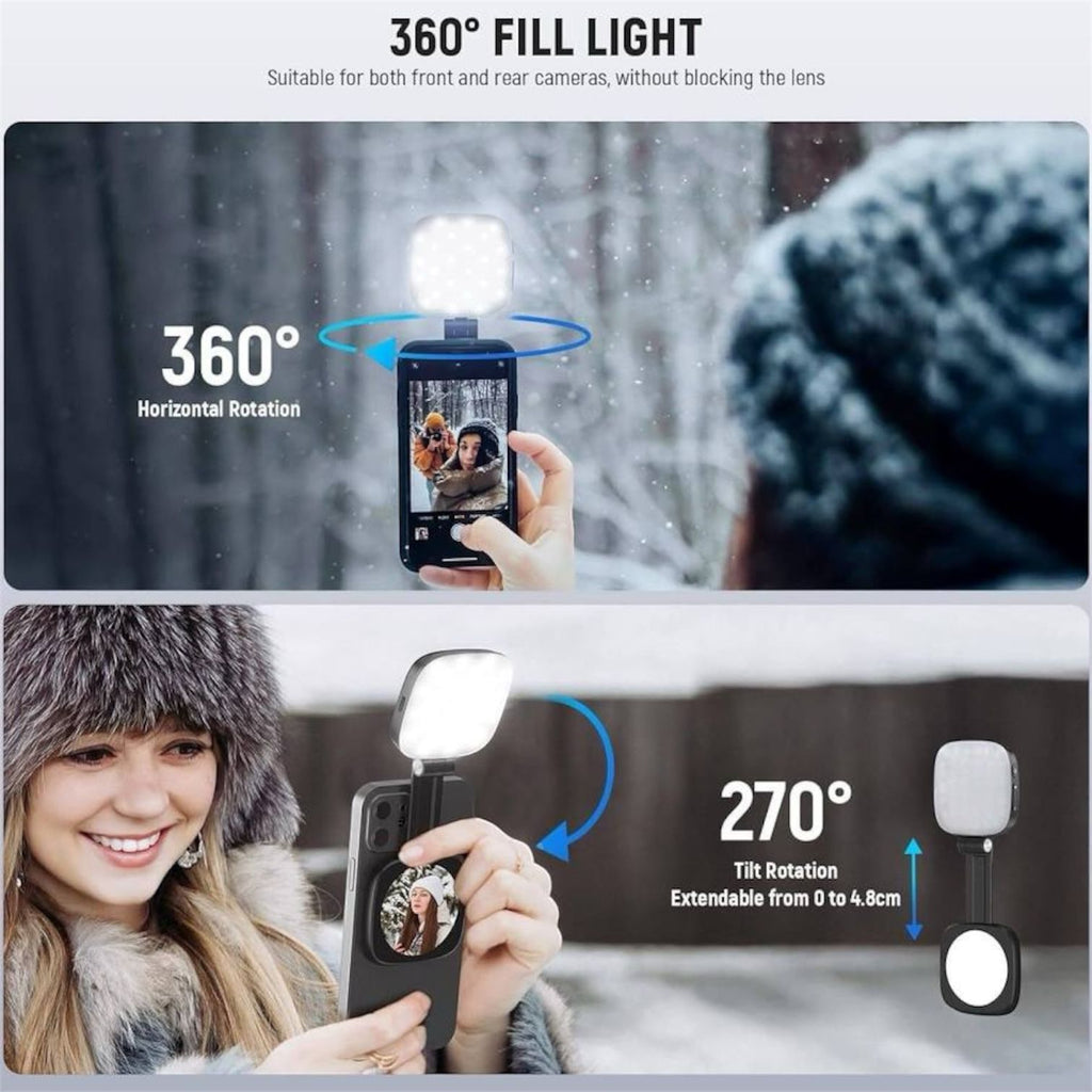 2-in-1 Multifunctional Fill Light + Makeup Mirror  – Illuminated Cosmetic Mirror | 2-in-1 Makeup Mirror with Fill Light