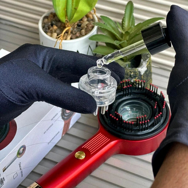 Electric Scalp Massage Comb – With Vibration & LED Therapy