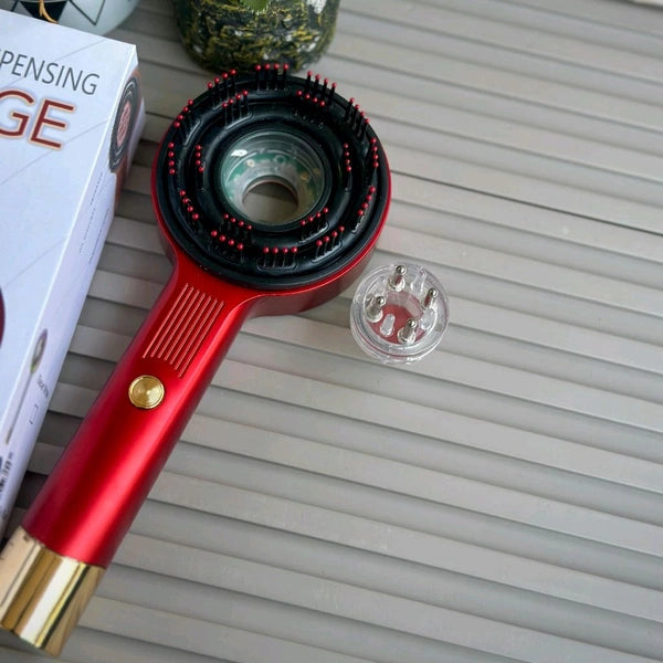 Electric Scalp Massage Comb – With Vibration & LED Therapy