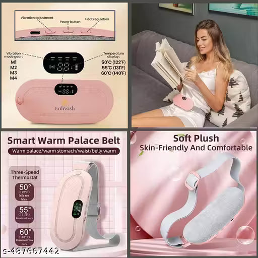 Cordless Heating Pad Belt — Cramp & Back Pain Relief