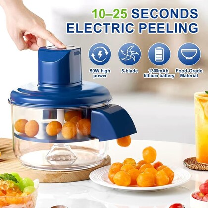 Peel and chop fruits and vegetables